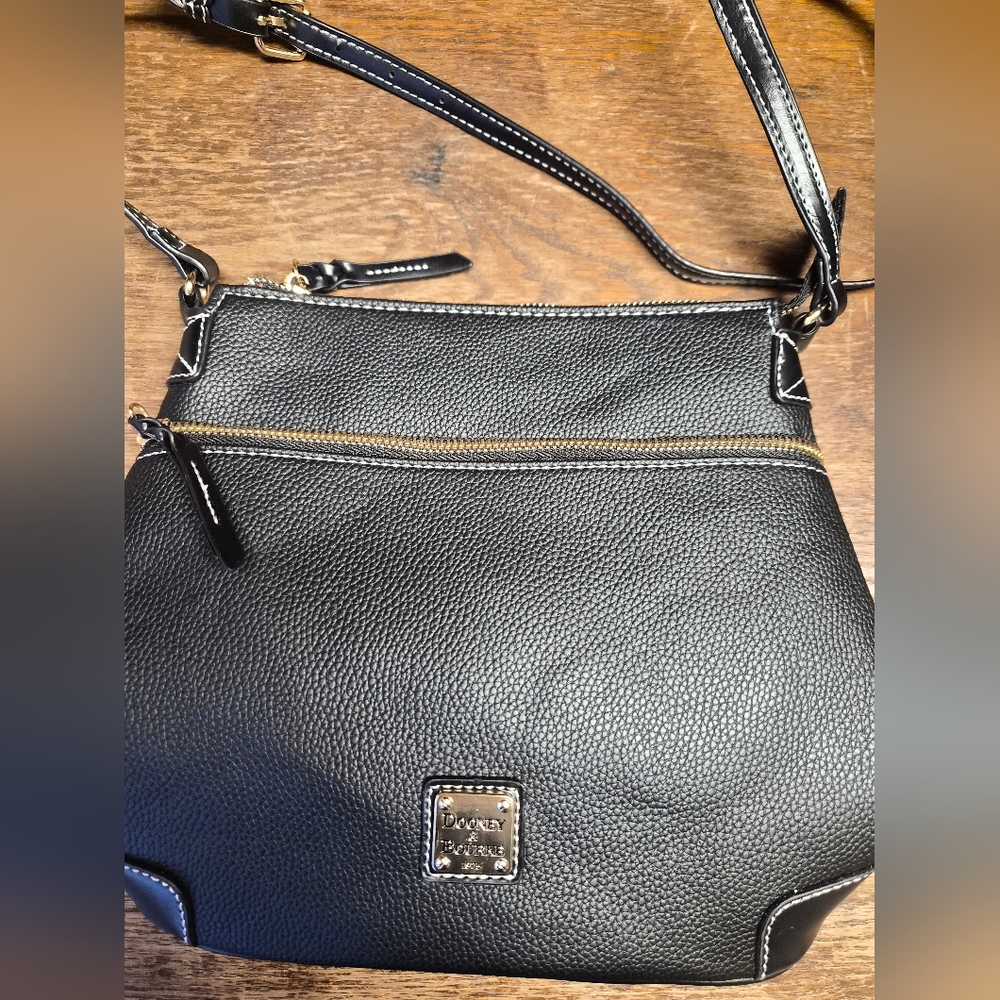 Dooney & Bourke Black Textured Crossbody Bag